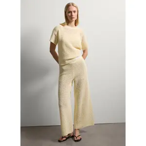 Παντελόνι wide-leg από πλέγμα γυναικείο Stefanel image-2