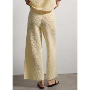 Παντελόνι wide-leg από πλέγμα γυναικείο Stefanel image-3