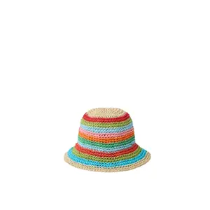 Καπέλο από ραφια για γυναίκες Stefanel striped image-0