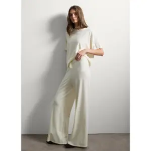 Pantaloni larghi in crêpe donna Stefanel image-5