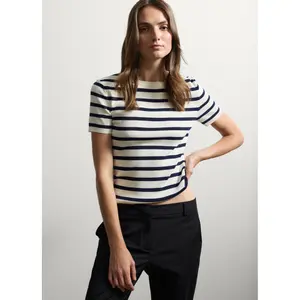 Striped Fitted Sweater Women Stefanel image-3