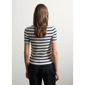 Striped Fitted Sweater Women Stefanel image-4