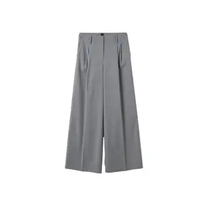Wide Stretch Fabric Trousers Women Stefanel image-0