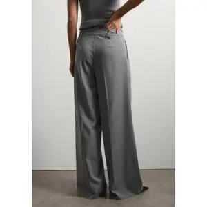 Wide Stretch Fabric Trousers Women Stefanel image-4