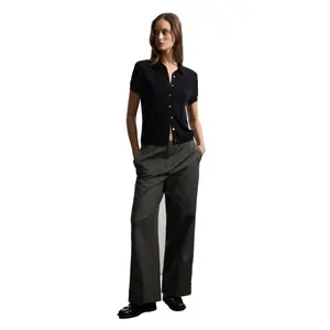 Women’s Stretch Cotton Trousers Stefanel Regular Fit image-0