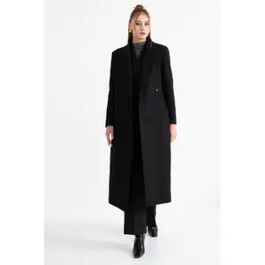 Langer Wollmantel Damen Stefanel image-1