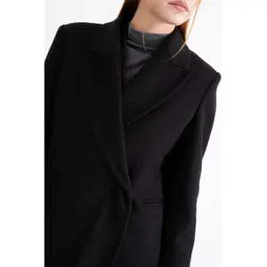 Langer Wollmantel Damen Stefanel image-6