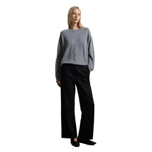 Women's Stretch Fabric Trousers Stefanel Regular Fit image-0