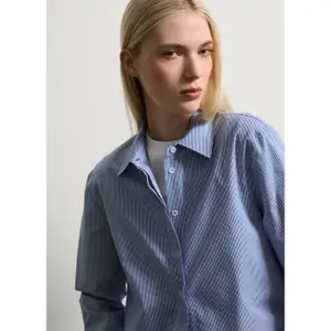 Classic Fit Cotton Shirt for Women Stefanel image-0