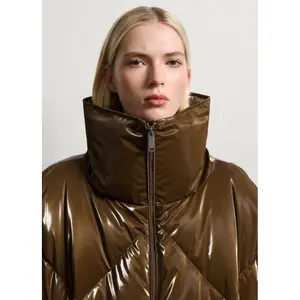 Kurze gesteppte Daunenjacke Damen Stefanel image-4