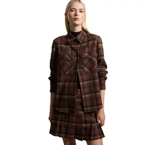 Women's plaid shirt Stefanel Regular Fit image-0