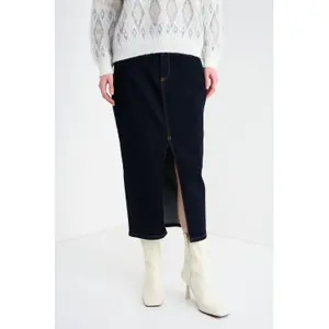 Women’s Stretch Cotton Skirt Stefanel Regular Fit image-1