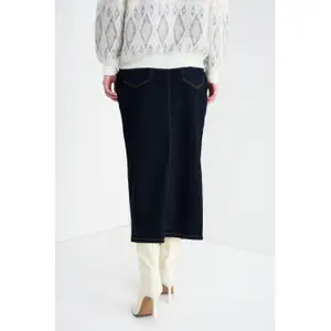 Women’s Stretch Cotton Skirt Stefanel Regular Fit image-3