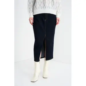 Women’s Stretch Cotton Skirt Stefanel Regular Fit image-4
