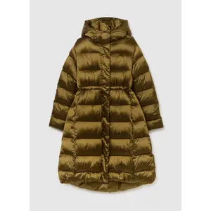 Lange gesteppte Daunenjacke mit Kapuze für Frauen Stefanel image-1