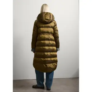 Lange gesteppte Daunenjacke mit Kapuze für Frauen Stefanel image-4