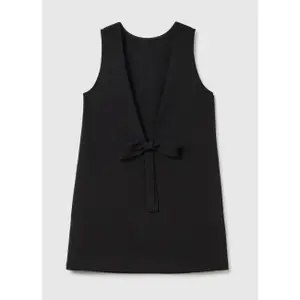 V-Neck Dress with Bow Women Stefanel image-1