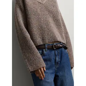 Pull Oversize V-Ausschnitt Damen Stefanel image-4