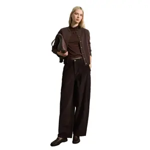 Women's Stretch Cotton Flared Trousers Stefanel image-0