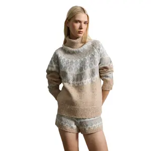 Women's wool high neck jumper Stefanel image-0