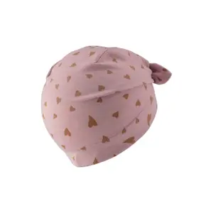 Baby girl heart print knotted bonnet Sterntaler image-2