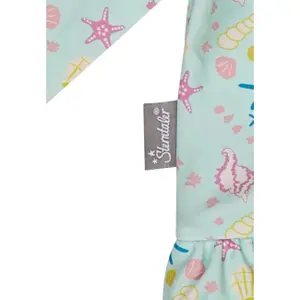 Eén stuk badpak met lange mouwen en schelpenpatroon voor babymeisjes Sterntaler image-3