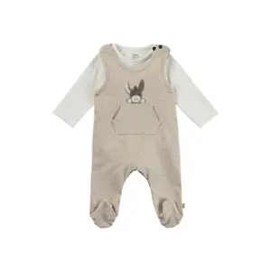 Schlafanzug und Langarmbody mit Punkten für Babys Sterntaler image-0