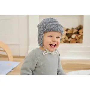 Baby boy's trapper hat Sterntaler Teddy image-3
