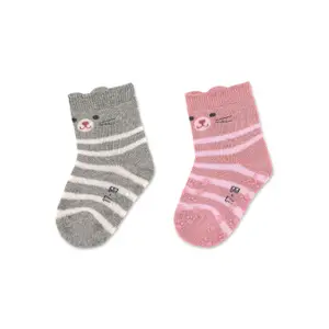 Socks with baby girl cat pattern Sterntaler (x2) image-1