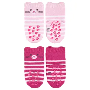 Socks with baby girl cat pattern Sterntaler (x2) image-2