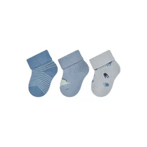 Newborn baby boy socks Sterntaler Dino (x3) image-0