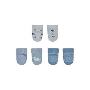 Newborn baby boy socks Sterntaler Dino (x3) image-1