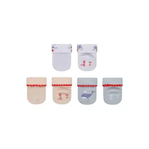 Underwater patterned socks for baby girls Sterntaler (x3) image-1