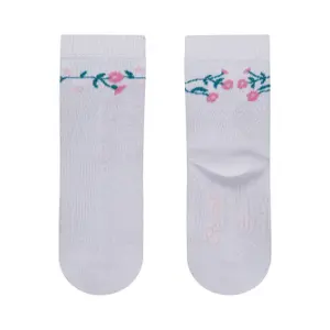 Zebra and flower patterned socks for baby girl Sterntaler (x6) image-4
