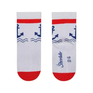 Anchor and wave patterned socks for kids Sterntaler (x6) image-3