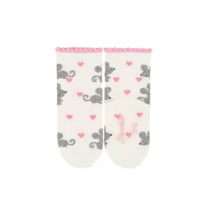 Cat and mouse patterned socks for girls Sterntaler (x3) image-1