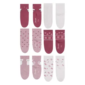 Meias para bebé menina Sterntaler Hearts (x6) image-1
