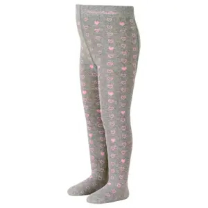 Heart-patterned tights for girls Sterntaler image-2