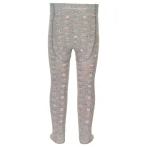 Heart-patterned tights for girls Sterntaler image-1