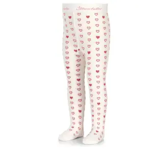 Heart-patterned tights for girls Sterntaler image-0