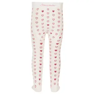 Heart-patterned tights for girls Sterntaler image-1