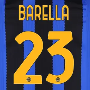 Flocage domicile Inter Milan Serie A BARELLA #23 2026/27