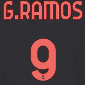 Flocage Third Milan AC Serie A G.RAMOS #9 2026/27