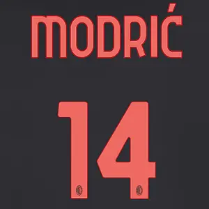 Flocage Third Milan AC Serie A MODRIC #14 2026/27