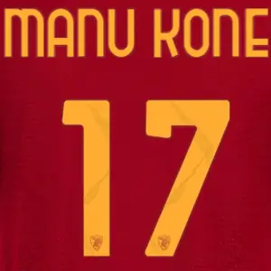Flocage domicile / extérieur AS Roma Serie A MANU KONE #17 2026/27