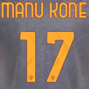 Flocage domicile / extérieur AS Roma Serie A MANU KONE #17 2026/27 image-1