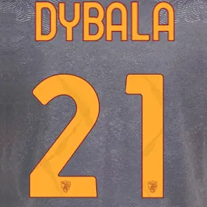 Flocage domicile / extérieur AS Roma Serie A DYBALA #21 2026/27 image-1
