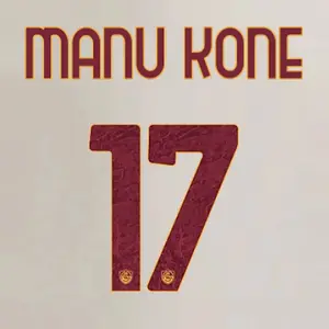 Flocage away AS Roma Serie A MANU KONE #17 2026/27