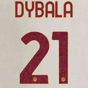 Flocage away AS Roma Serie A DYBALA #21 2026/27