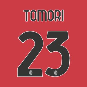 Beflockung home Milan AC Serie A TOMORI #23 2023/24
